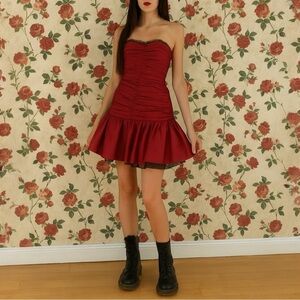 BETSEY JOHNSON Y2K Deadstock Silk Taffeta Party Dress